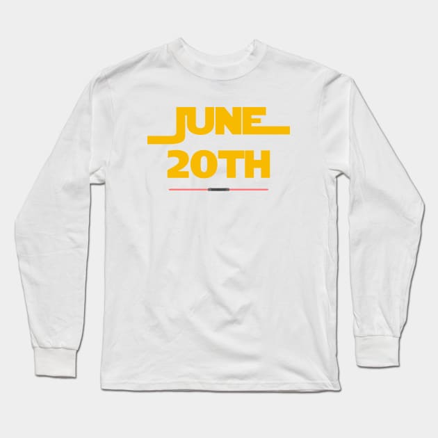 June 20th Birthday celebration Long Sleeve T-Shirt by amithachapa